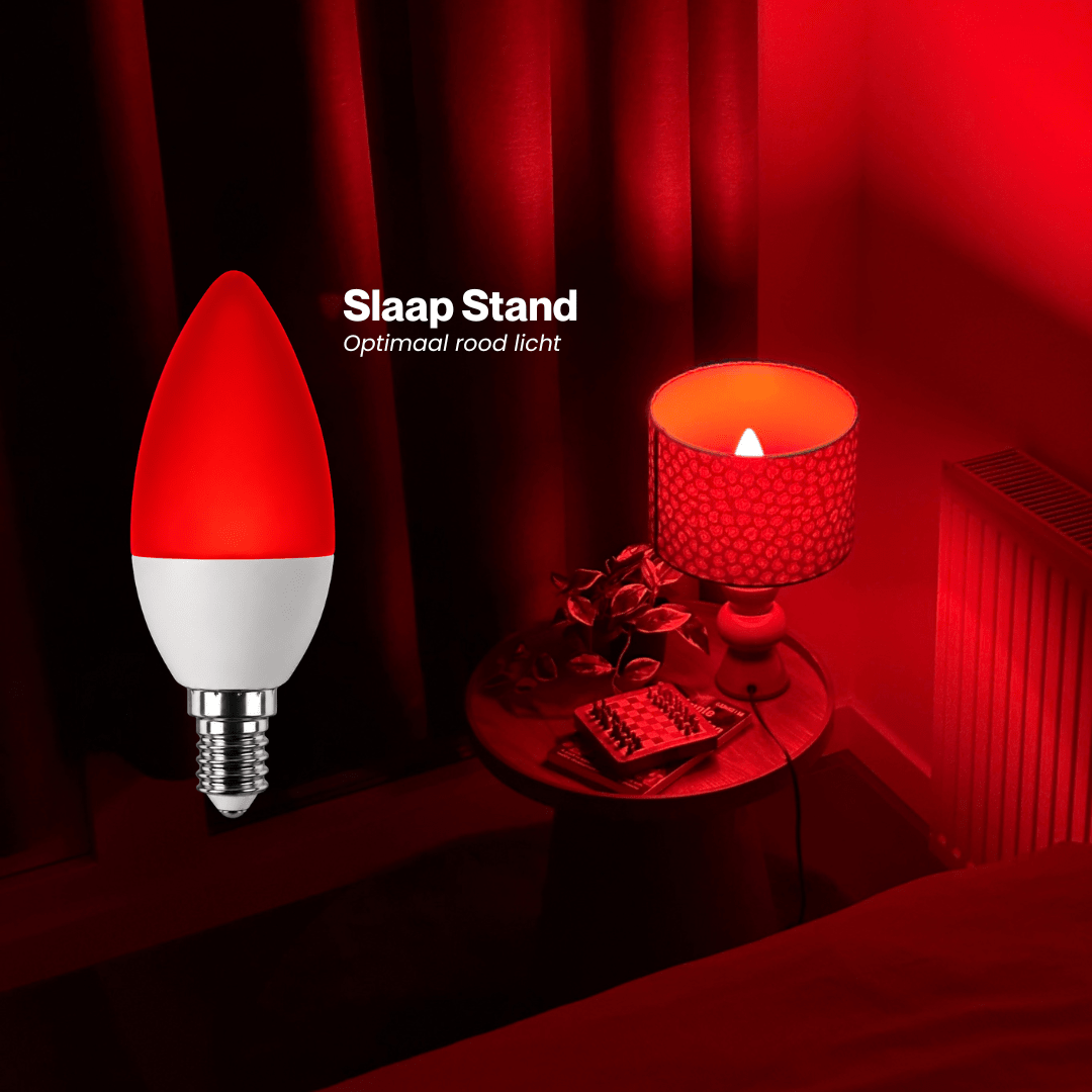 3 Kleuren Kaars Lamp E14 - Alinastore