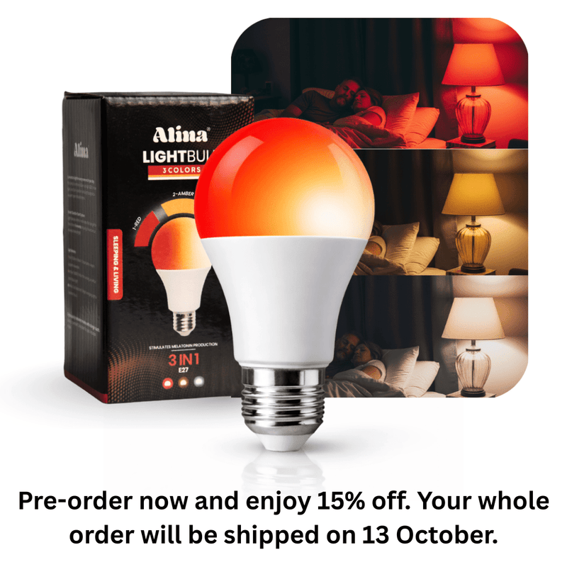 3 Kleuren Licht Lamp E27 - AlinaSleep