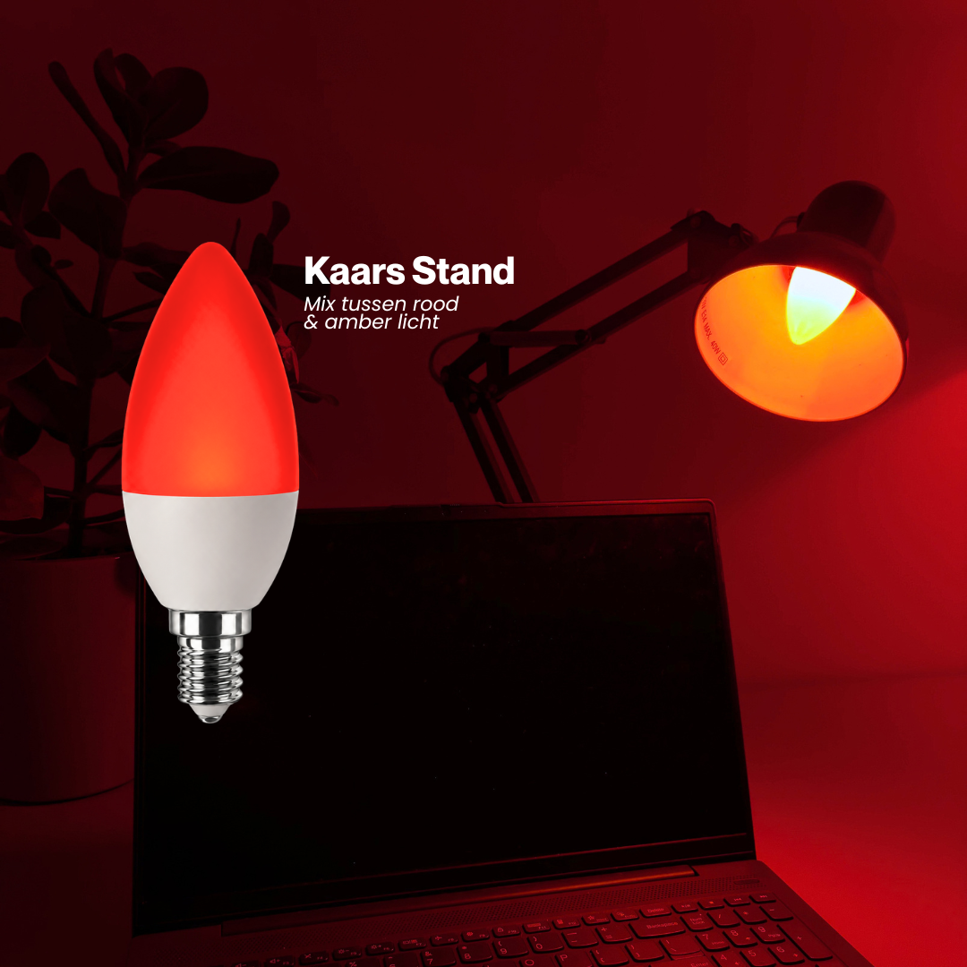3 Kleuren Kaars Lamp E14