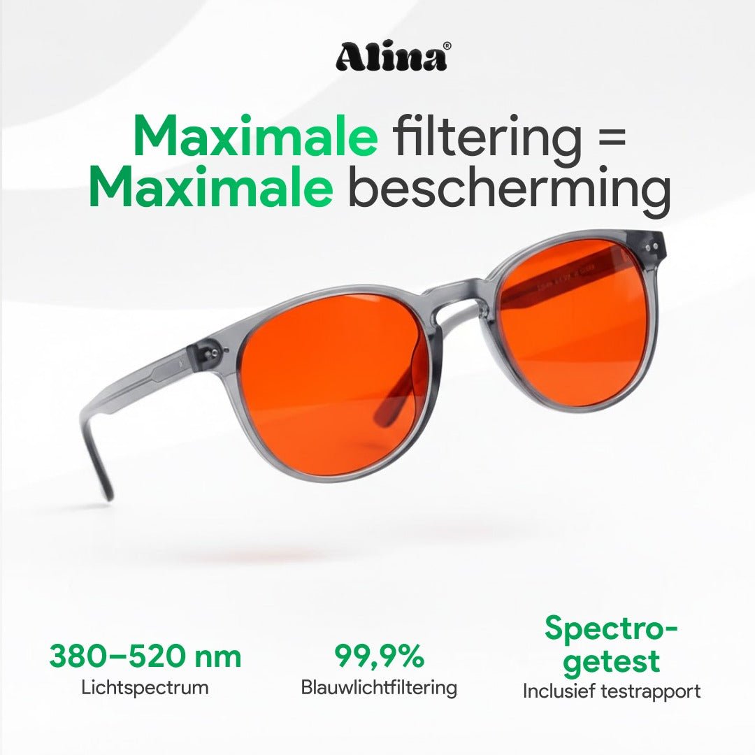 Blauwlicht Bril - M - Alinastore