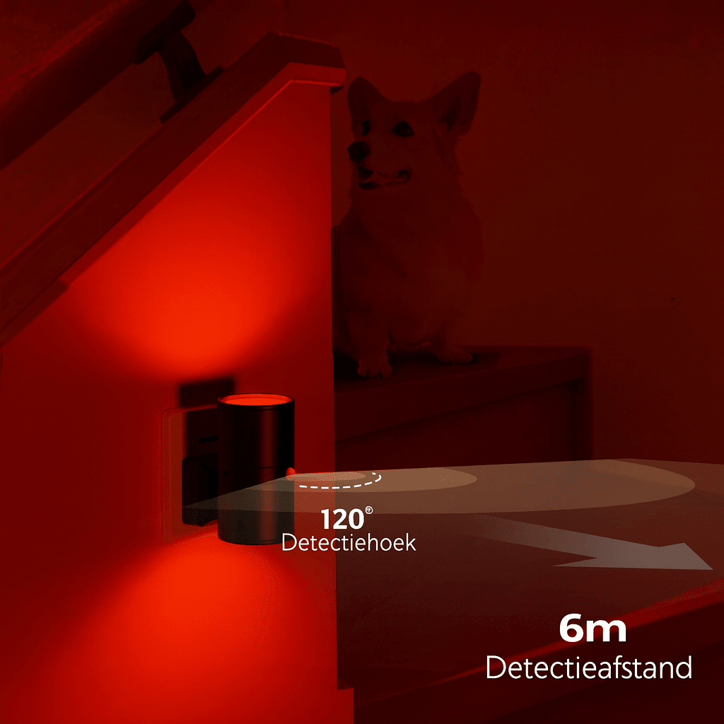 Roodlicht Sensorlamp - Alinastore