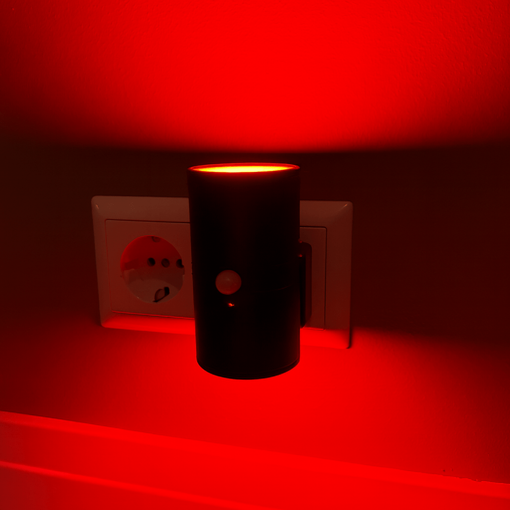 Rotlicht-Sensorlampe Schwarz - Alinastore