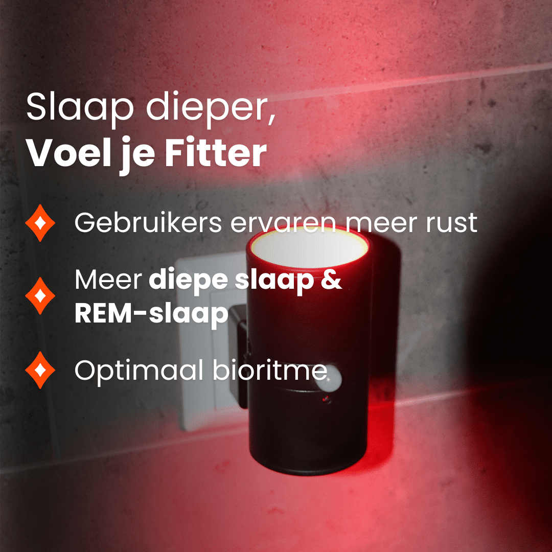 Roodlicht Sensorlamp Zwart - Alinastore