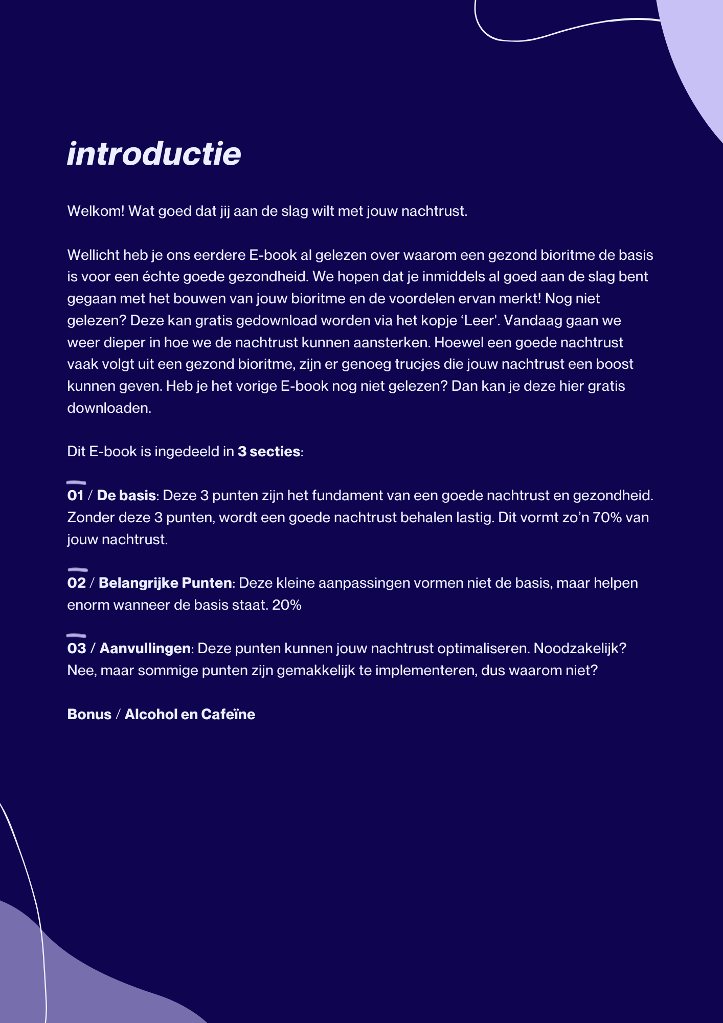 Slaapoptimalisatie E - Book - Alinastore