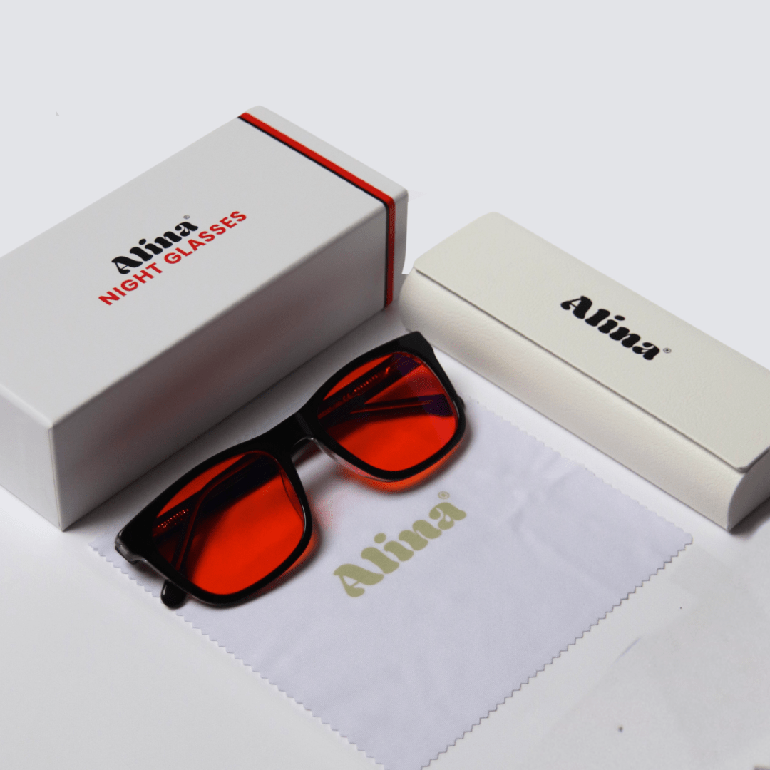 Avondbril - Zwart - Alinastore