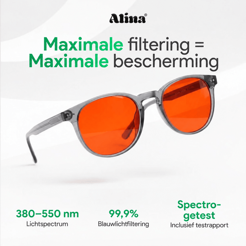 Blauwlicht Bril - M - Alinastore