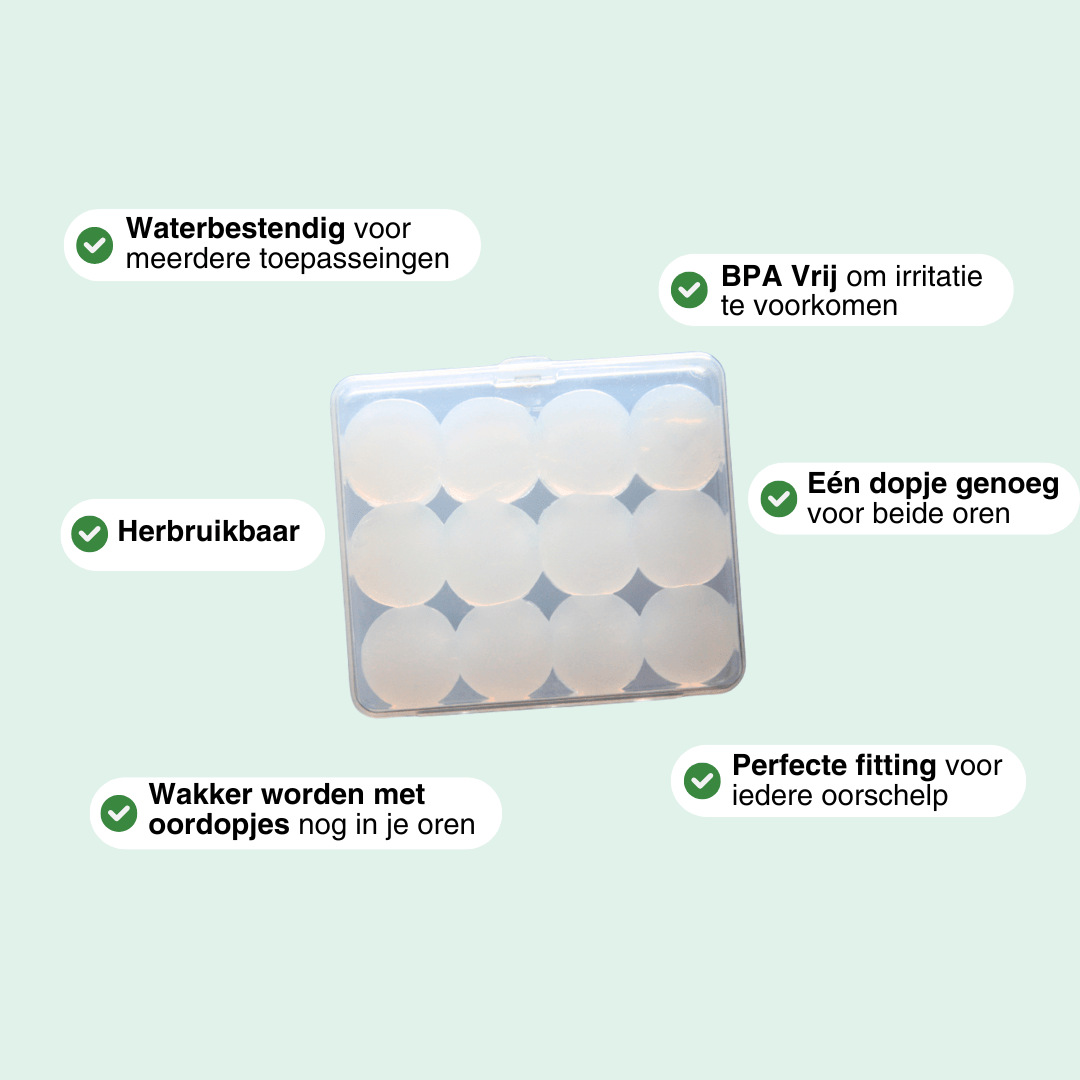 Siliconen Oordopjes - 12 Stuks - Alinastore